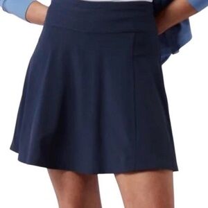 Athleta All Day Skort Navy Blue Athletic Tennis Golf Athletic Skater Skirt Sz 10